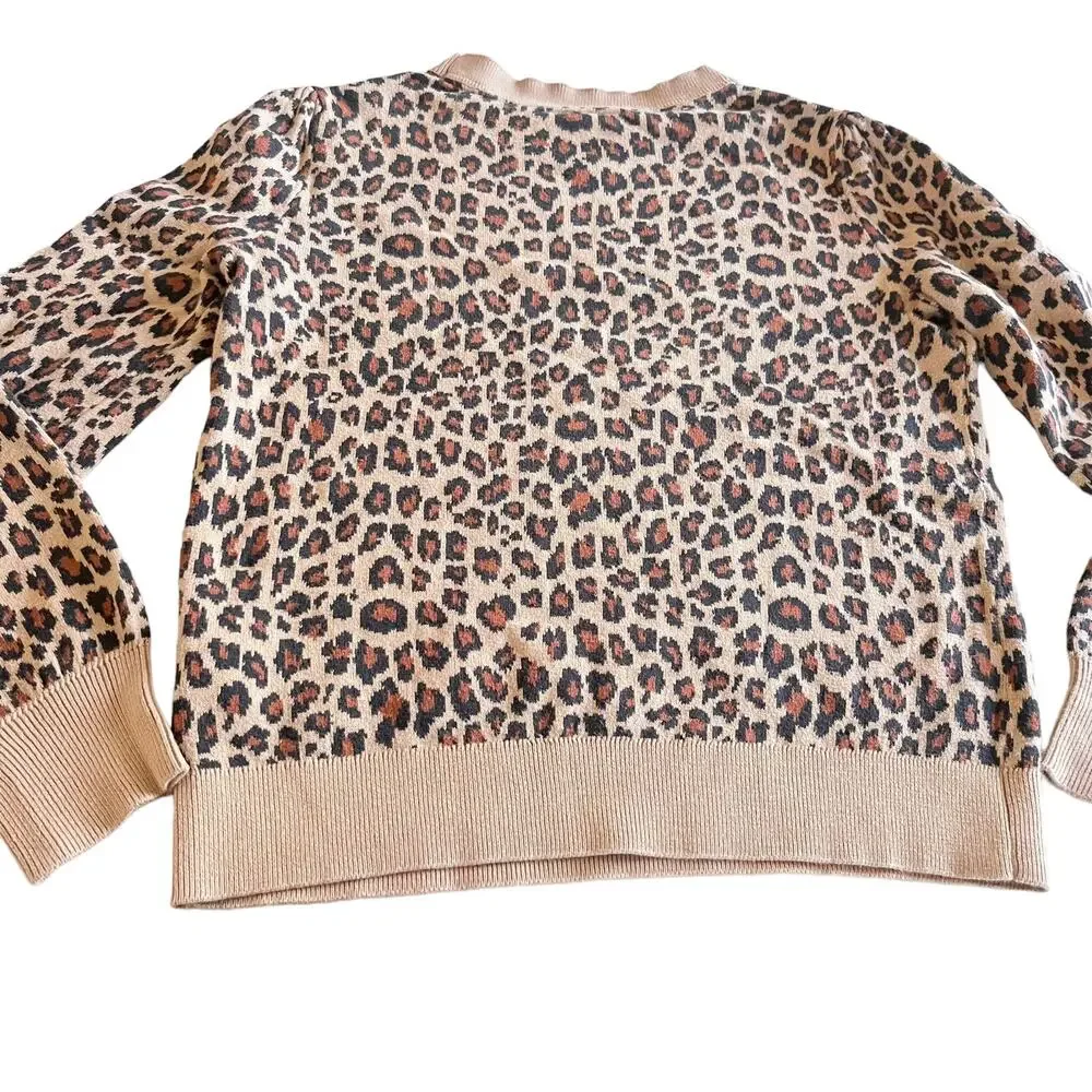 GAP girls leopard animal print sweater size 12/13